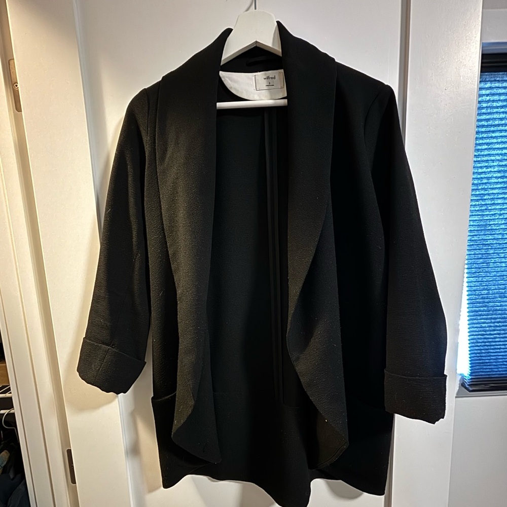 Aritzia Wilfred Chevalier Blazer Black
